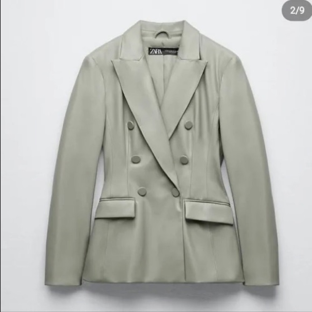 ZARA faux leather blazer (never worn)